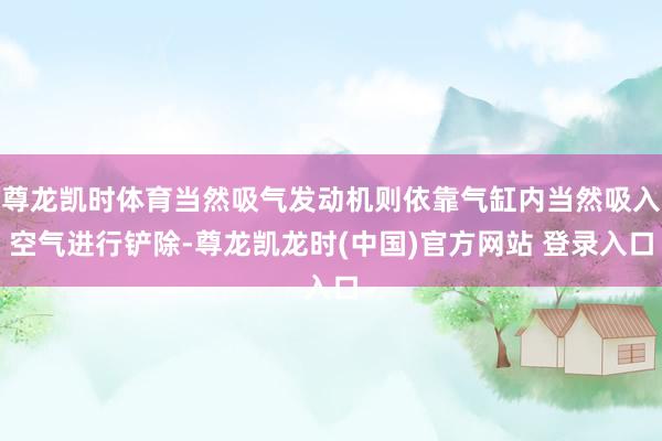 尊龙凯时体育当然吸气发动机则依靠气缸内当然吸入空气进行铲除-尊龙凯龙时(中国)官方网站 登录入口