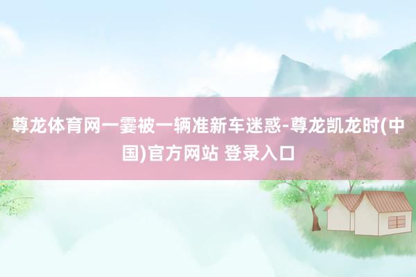 尊龙体育网一霎被一辆准新车迷惑-尊龙凯龙时(中国)官方网站 登录入口