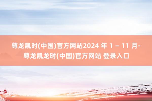 尊龙凯时(中国)官方网站2024 年 1 — 11 月-尊龙凯龙时(中国)官方网站 登录入口