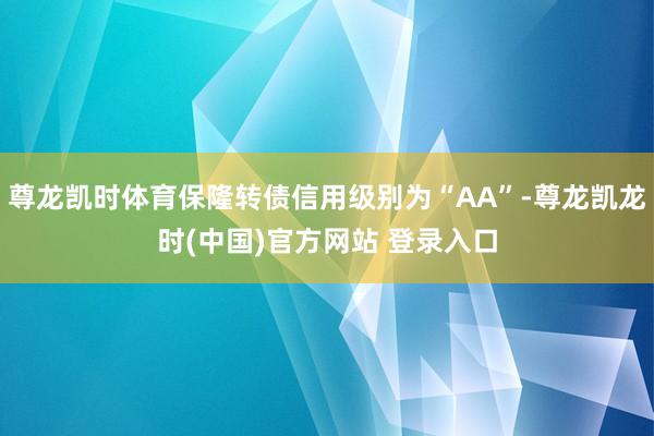 尊龙凯时体育保隆转债信用级别为“AA”-尊龙凯龙时(中国)官方网站 登录入口